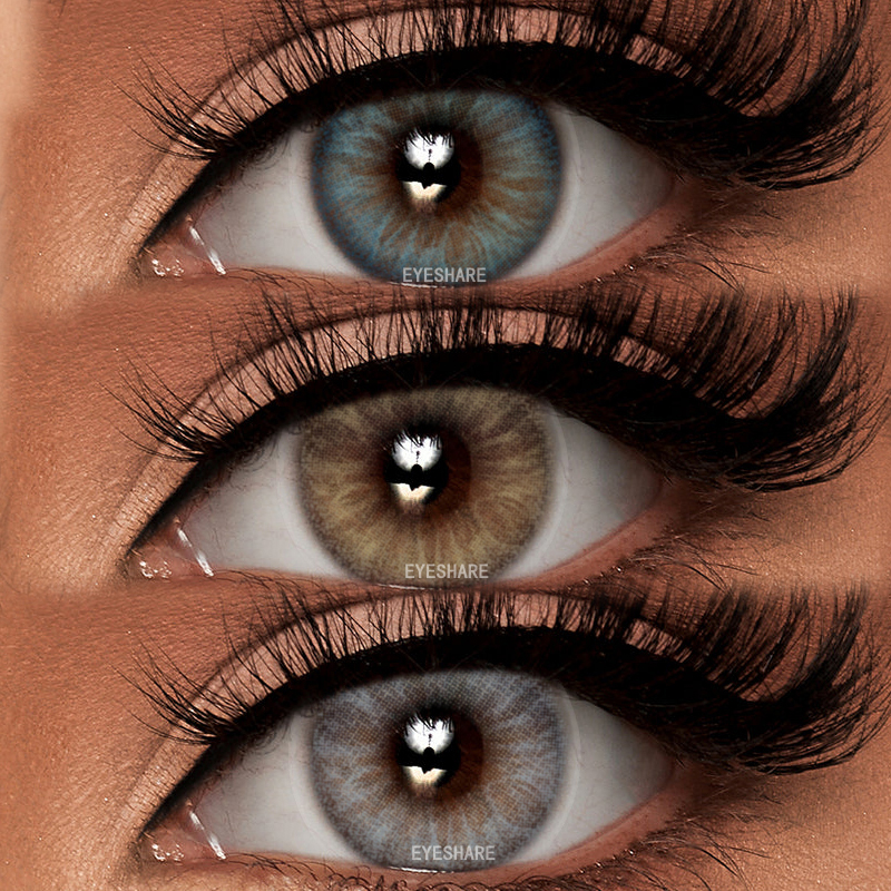 For EYESHARE ALASKA Series Colored Contact Lenses Half-Year Use Soft Design Comfortable Eye Contacts Lens Set