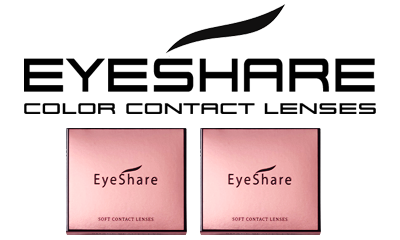 Eyeshare Natural Color Eye Contact Lens Paper Box Soft 2 Pieces Natural Cosmetic Eyewear Custom Box High Water Eye Lens