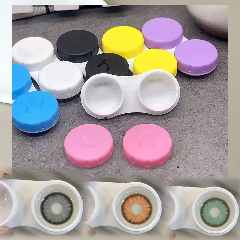 Eyeshare Remover Tweezers Clip Contact Lens Colored Contact Lens Case Candy Color Plastic Tweezers Contact Lens