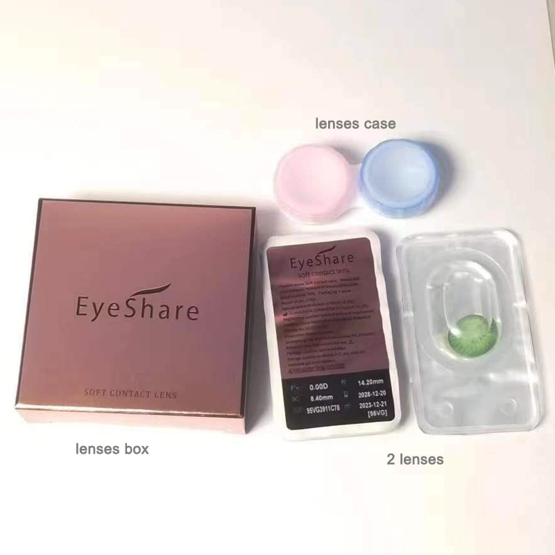 Eyeshare Custom Logo Portable Packing Paper Boxes Eye Contact Lens Box Contact Lenses Case