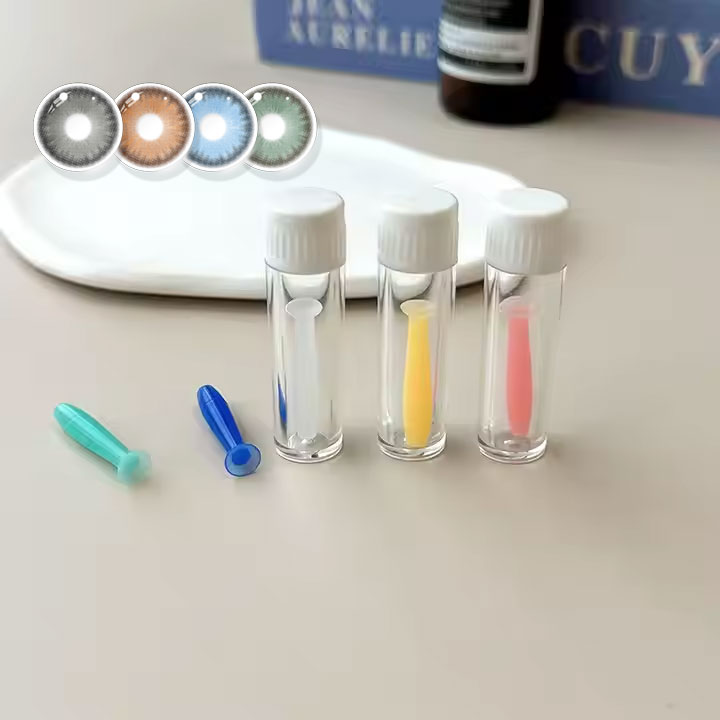 Eyeshare Remover Tweezers Clip Contact Lens Colored Contact Lens Case Candy Color Plastic Tweezers Contact Lens