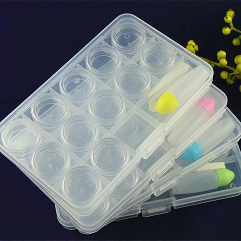 Eyeshare Portable Contact Lens Storage Case Transparent Eyewear Displays 6 Pairs Holder Contact Lenses Boxes