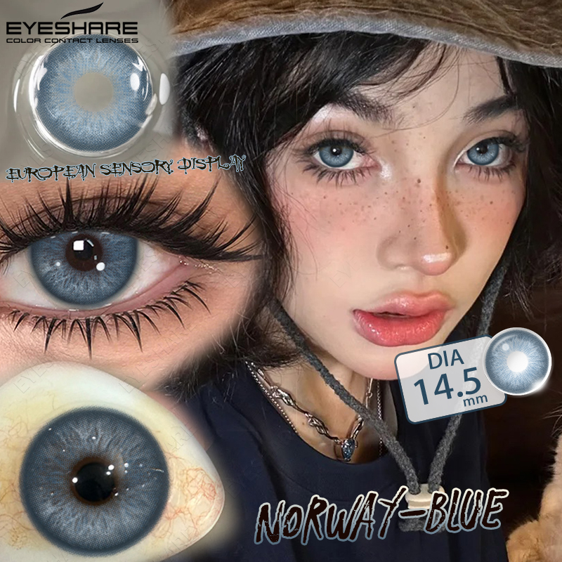 For Soft HEMA Yearly Use Color Blind Contact Lenses Cosmetic Wholesale