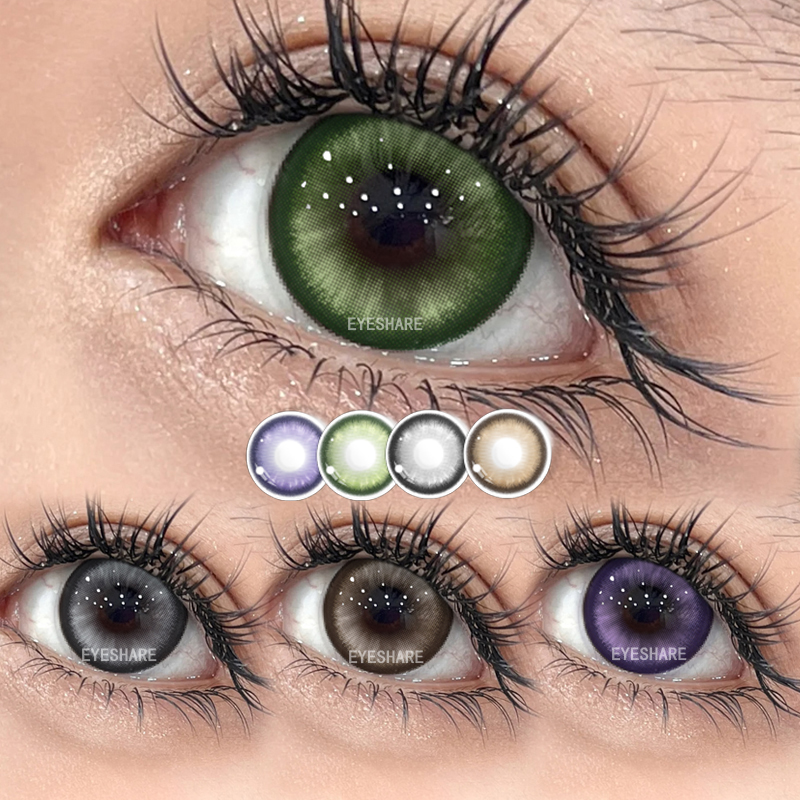 Eyeshare 14.0-14.5mm Prescription Eye Lens Soft Color Contact Lenses Comfortable and Stylish
