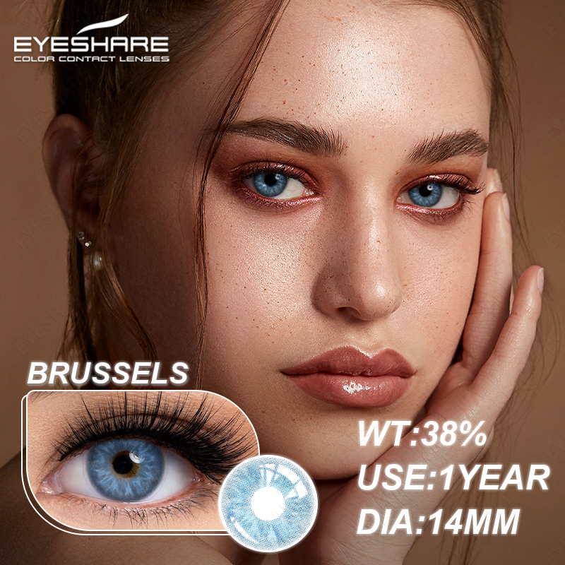 Eyeshare Fashion 1 Paris Yearly Color Contact Lenses Cosmetic Colored Eyeglasses Care Product High Fashion Lentes De Contacto