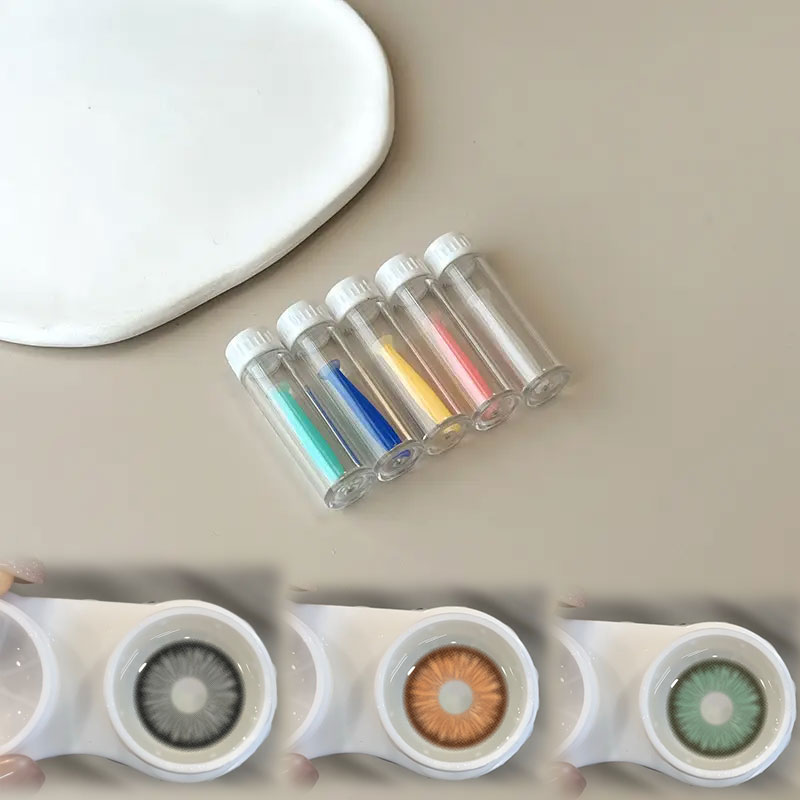 Eyeshare Remover Tweezers Clip Contact Lens Colored Contact Lens Case Candy Color Plastic Tweezers Contact Lens
