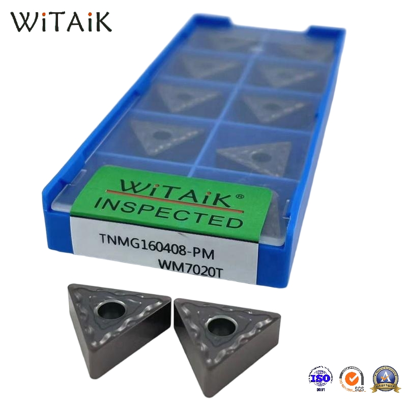 Witaik Melhor Vendendo Inserto de Torneamento Negativo Inserto de Carbeto Tnmg160404 Tnmg160408 Tnmg160412 Inserto de Carbeto