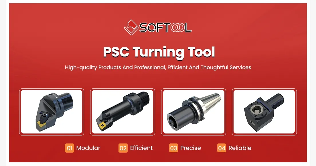 Personalização de Estrutura de Alta Rigidez Suporte de Ferramenta de Torneamento Externo CNC Psc Metal