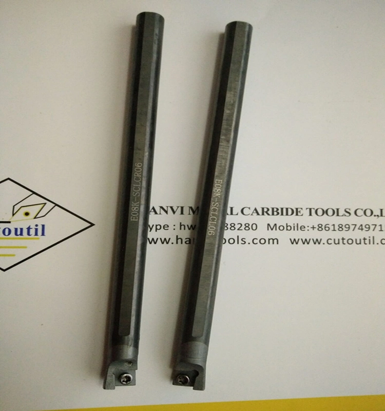 Cortador C08K-Sclcr06 Barra de Perfuração de Carboneto Haste de Carboneto para Ferramentas de Torneamento Interno