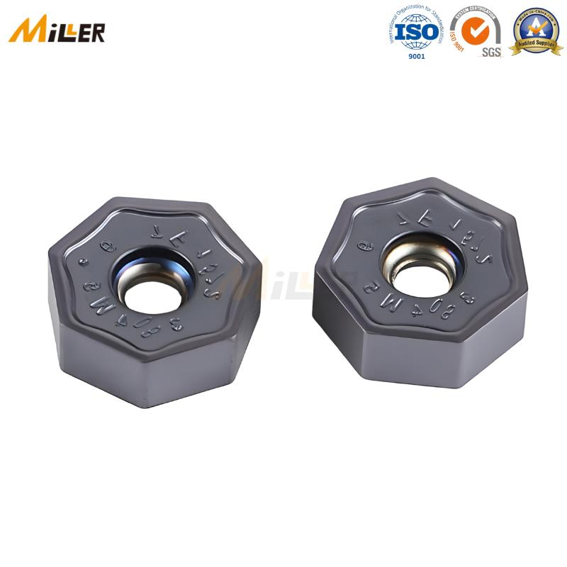 Faca de Corte de Fresagem Indexável de Carboneto de Tungstênio Negativa Hexagonal Rotativa CNC Xnmu070508 com Alta Resistência ao Desgaste