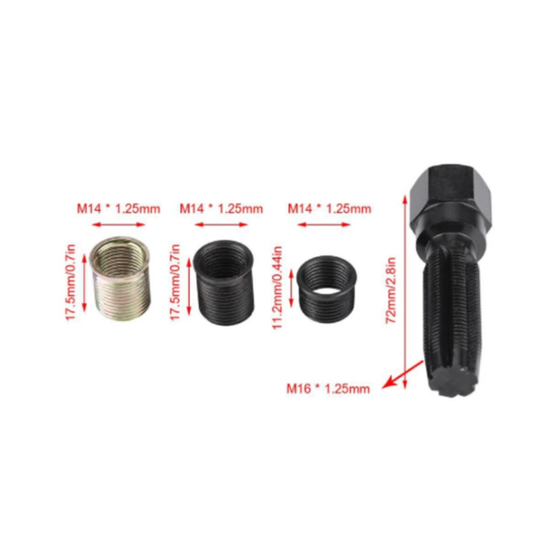M14*1.5*M16*1.5*L9.4mm Manga de Parafuso Auto Rosqueante para Vela de Ignição