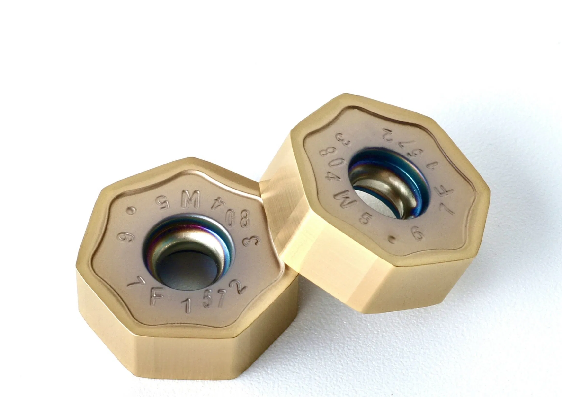 Xnmu070508-mm Inserto de Fresagem Indexável de Carboneto Duplo Lado Negativo Heptagonal Ferramentas de Corte de Metal Rotativas