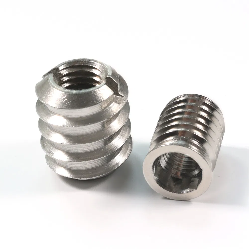 M2 M3 M4 M5 M6 M8 Bushing de Inserção Rosqueada Auto-Perfuração Acme Steel 302 Parafuso Fenda Reparação de Fio Inserto de Rosca à Esquerda em Latão