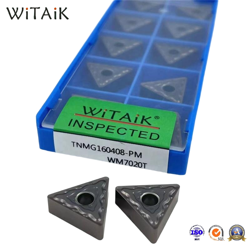 Witaik Melhor Vendendo Inserto de Torneamento Negativo Inserto de Carbeto Tnmg160404 Tnmg160408 Tnmg160412 Inserto de Carbeto