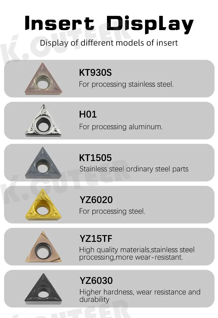 Processamento de Aço e Ferro Inoxidável com Resfriamento Interno Barra de Ferramenta Cortadora de Tungstênio