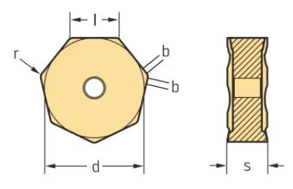 Faca de Corte de Fresagem Indexável de Carboneto de Tungstênio Negativa Hexagonal Rotativa CNC Xnmu070508 com Alta Resistência ao Desgaste