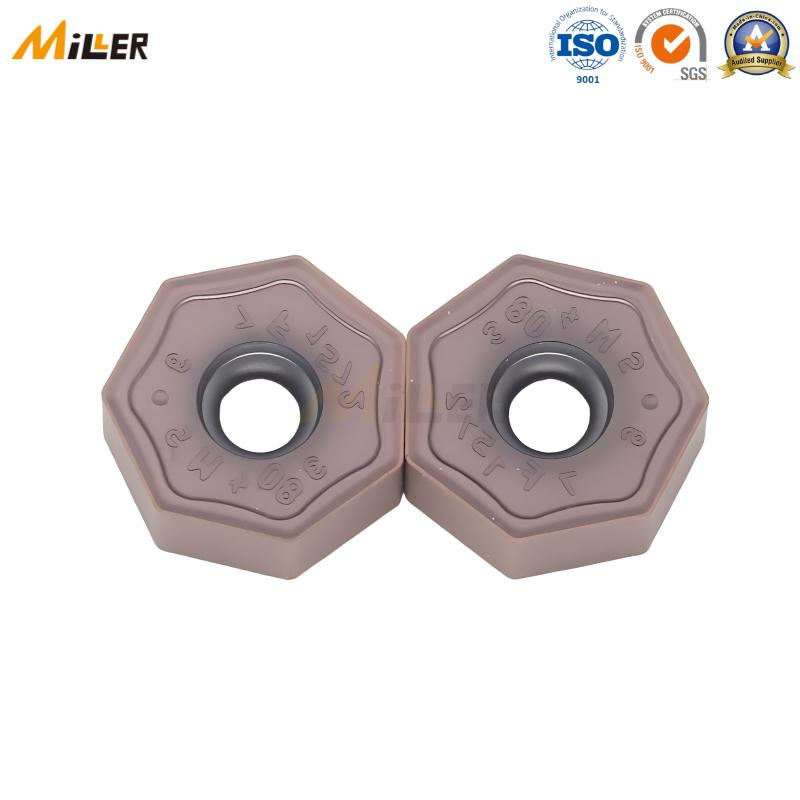 Faca de Corte de Fresagem Indexável de Carboneto de Tungstênio Negativa Hexagonal Rotativa CNC Xnmu070508 com Alta Resistência ao Desgaste