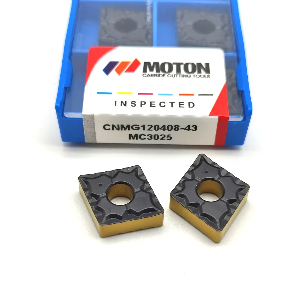 Ferramentas de Torneamento CNC com Cnmg120404 Cnmg120408 Cnmg120412 Inserts Revestidos PVD/CVD Inserts Negativos para Semifinalização