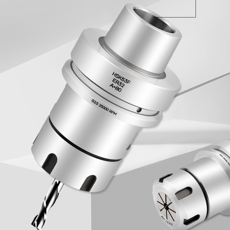 Ferramenta de Suporte de Mandril de Alta Precisão Hsk63/50/100 com Collet Er para Trocas Rápidas de Ferramentas