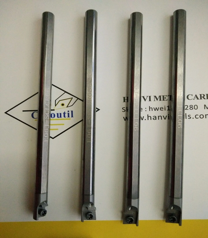 Cortador C08K-Sclcr06 Barra de Perfuração de Carboneto Haste de Carboneto para Ferramentas de Torneamento Interno