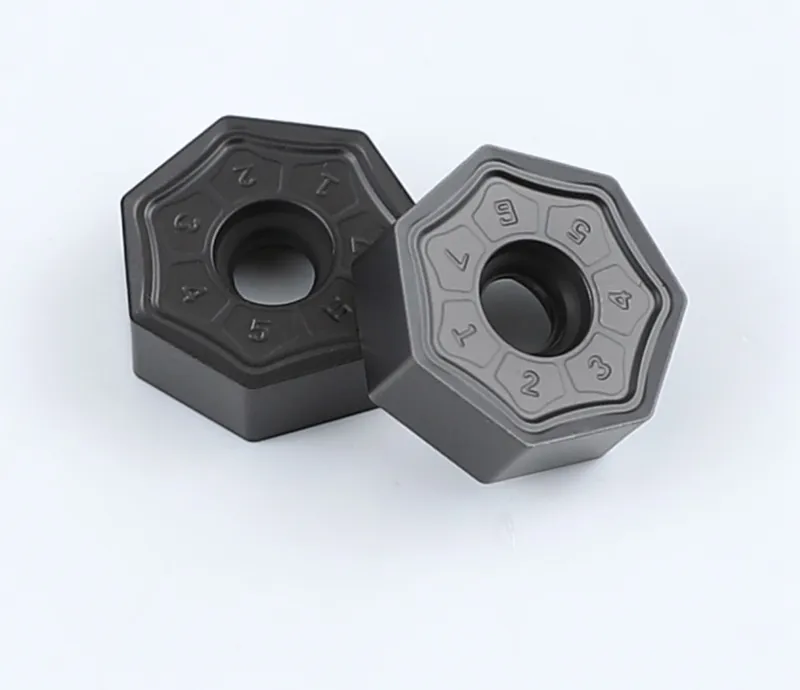 Xnmu070508-mm Inserto de Fresagem Indexável de Carboneto Duplo Lado Negativo Heptagonal Ferramentas de Corte de Metal Rotativas