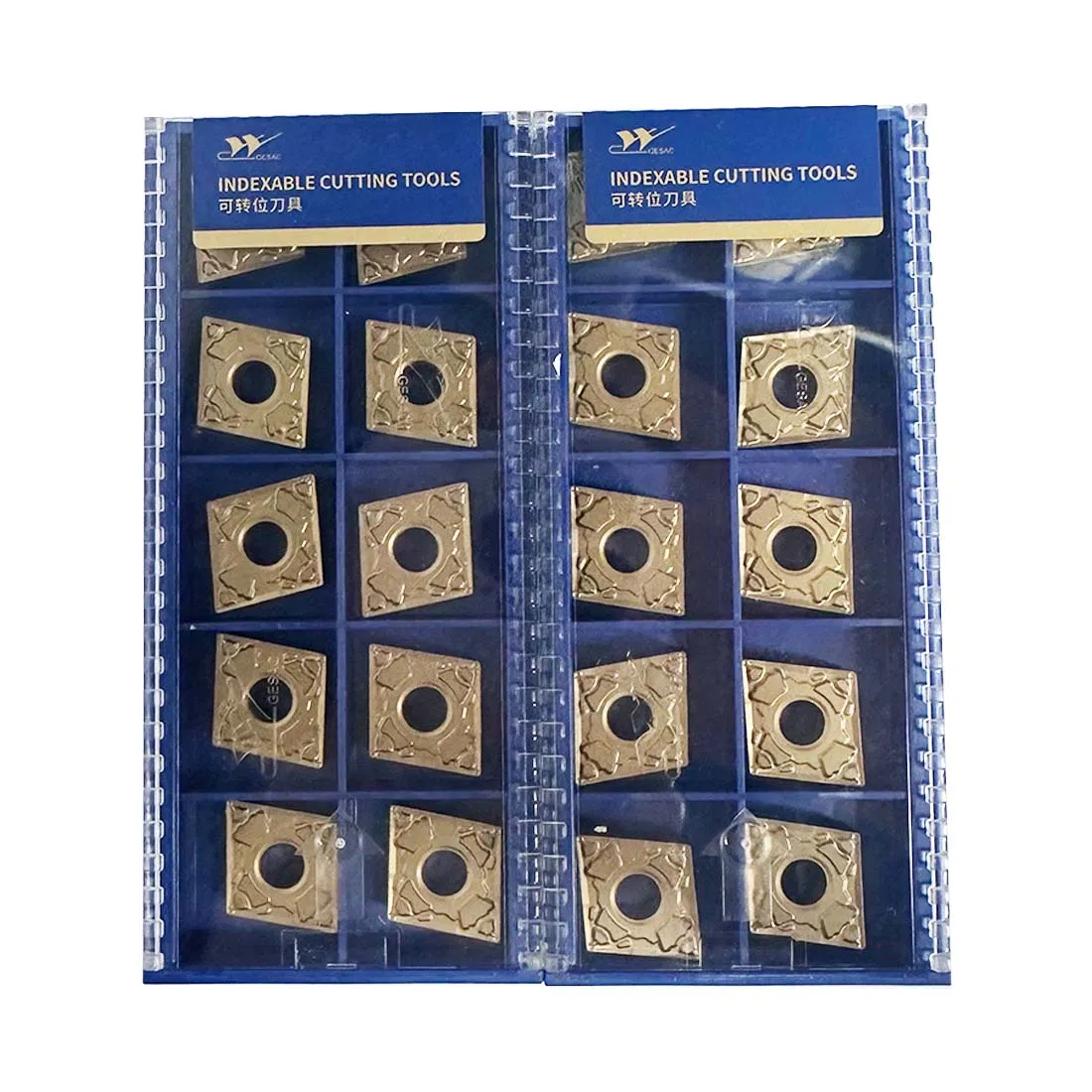 Inserções de Corte de Carboneto Negativas de Alta Precisão em Forma de Quadrado Gesac Cnmg120404-Qfgp1120 para Aço Inoxidável
