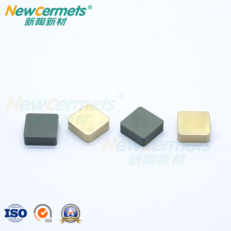 Inserto de Diamante 80 Grau Negativo Cerâmico com Bigodes para Torneamento