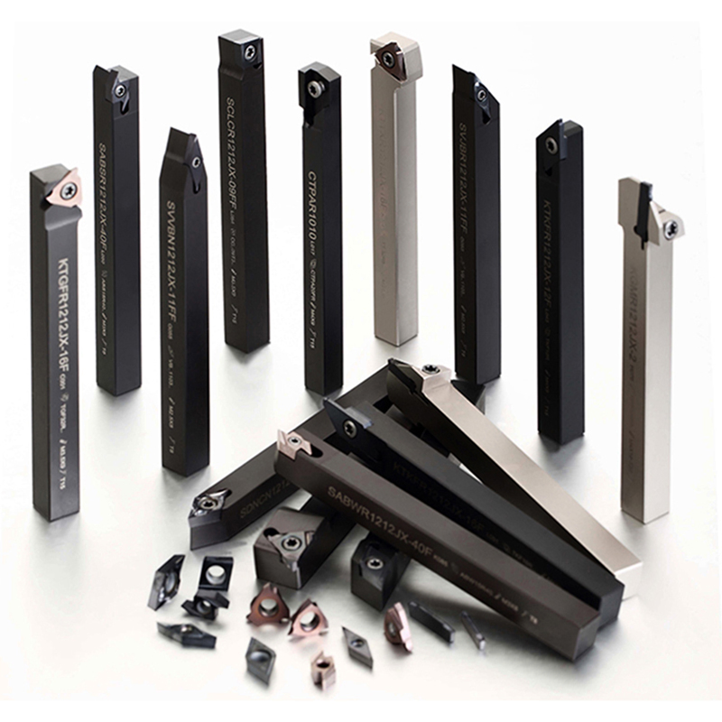 Suporte de Ferramenta de Torneamento Externo Sandhog para Torno CNC com Inserto de Carboneto de Tungstênio
