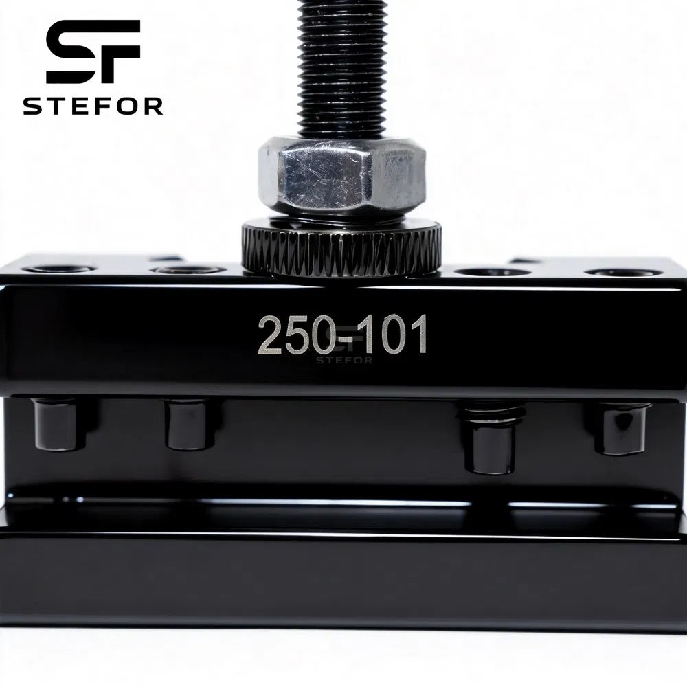 Suporte de Ferramenta de Torno de Aço Liga Endurecido 250-101 OEM ODM para Torno de Bancada Americano, Torneamento Externo e Fresagem