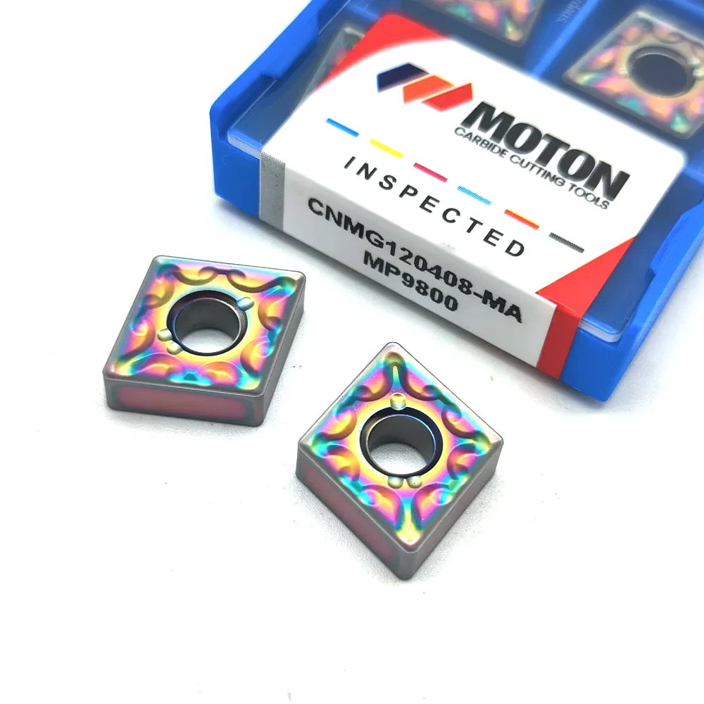 Ferramentas de Torneamento CNC com Cnmg120404 Cnmg120408 Cnmg120412 Inserts Revestidos PVD/CVD Inserts Negativos para Semifinalização