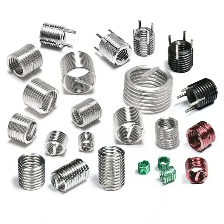 M2 M2*4*1d 1.5D 2D 304stainless Inserções de Fio Metálico de Aço com Trava