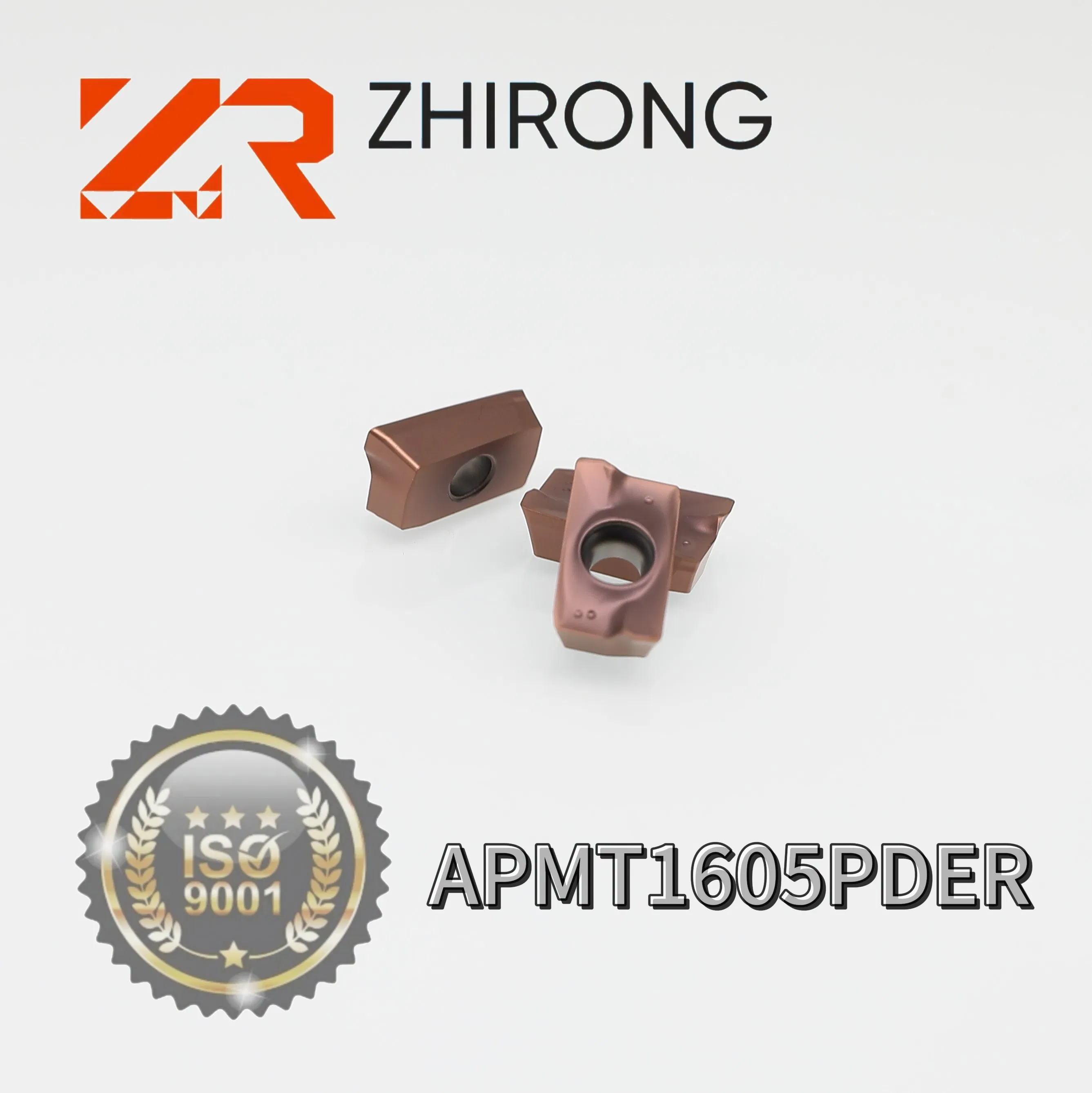 Zhirong Apmt1605pder Ferramentas de Corte com Insertos CNC Design de Ângulo Negativo Duplo Lado