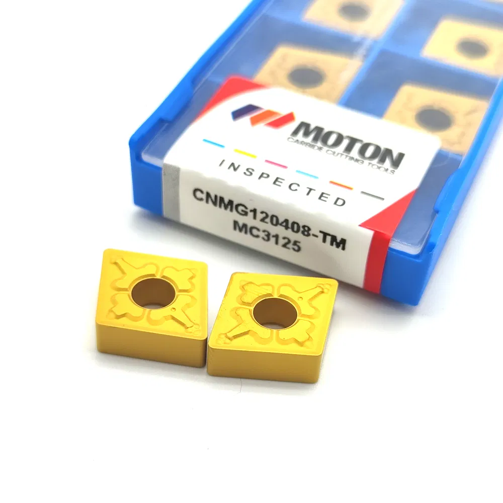 Ferramentas de Torneamento CNC com Cnmg120404 Cnmg120408 Cnmg120412 Inserts Revestidos PVD/CVD Inserts Negativos para Semifinalização