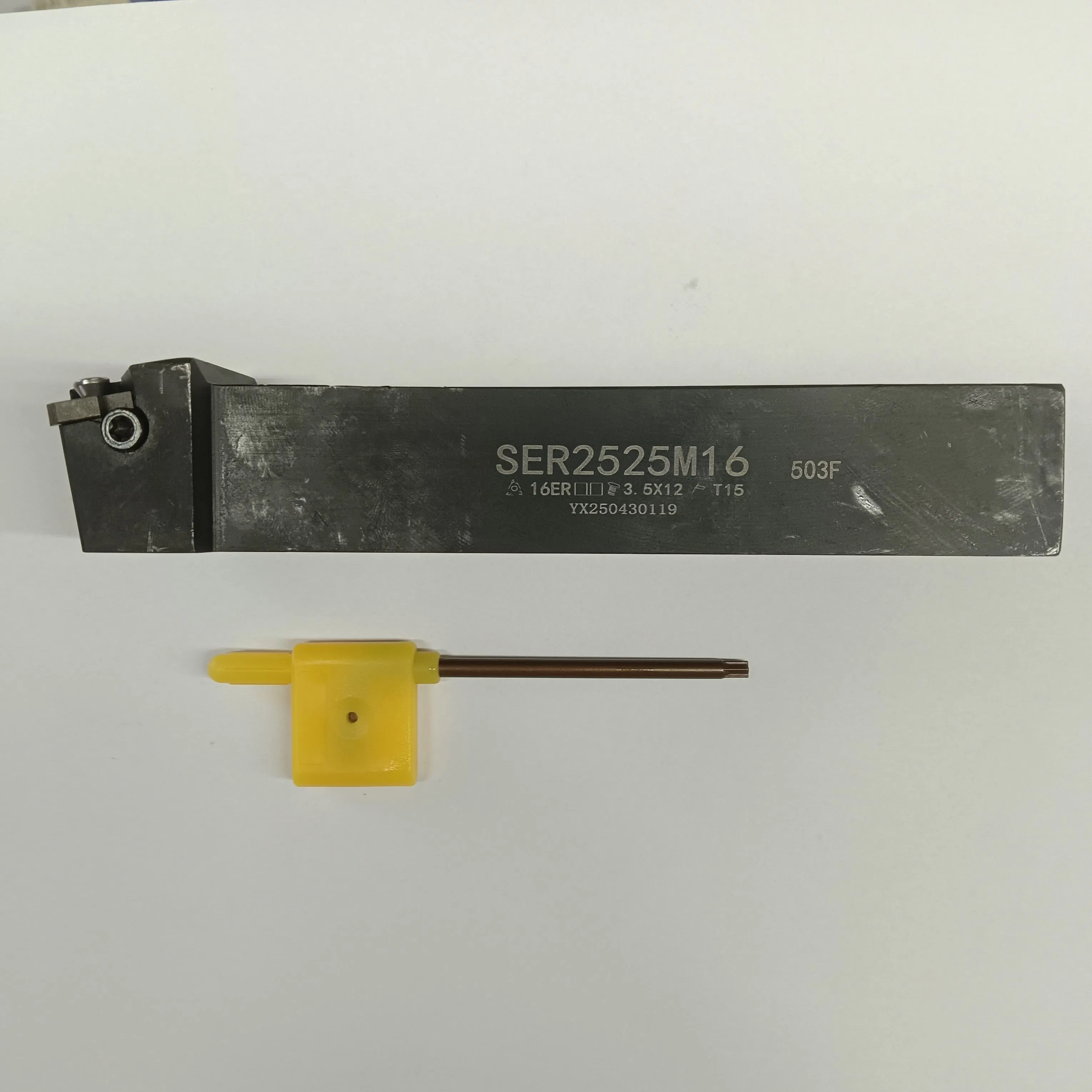 Ser020K16 Ser2525m16 Ser1616h16 Perfil de Dente Círculo Positivo e Negativo CNC Ferramenta de Torneamento de Rosca Externa Suporte de Ferramenta de Furo Interno