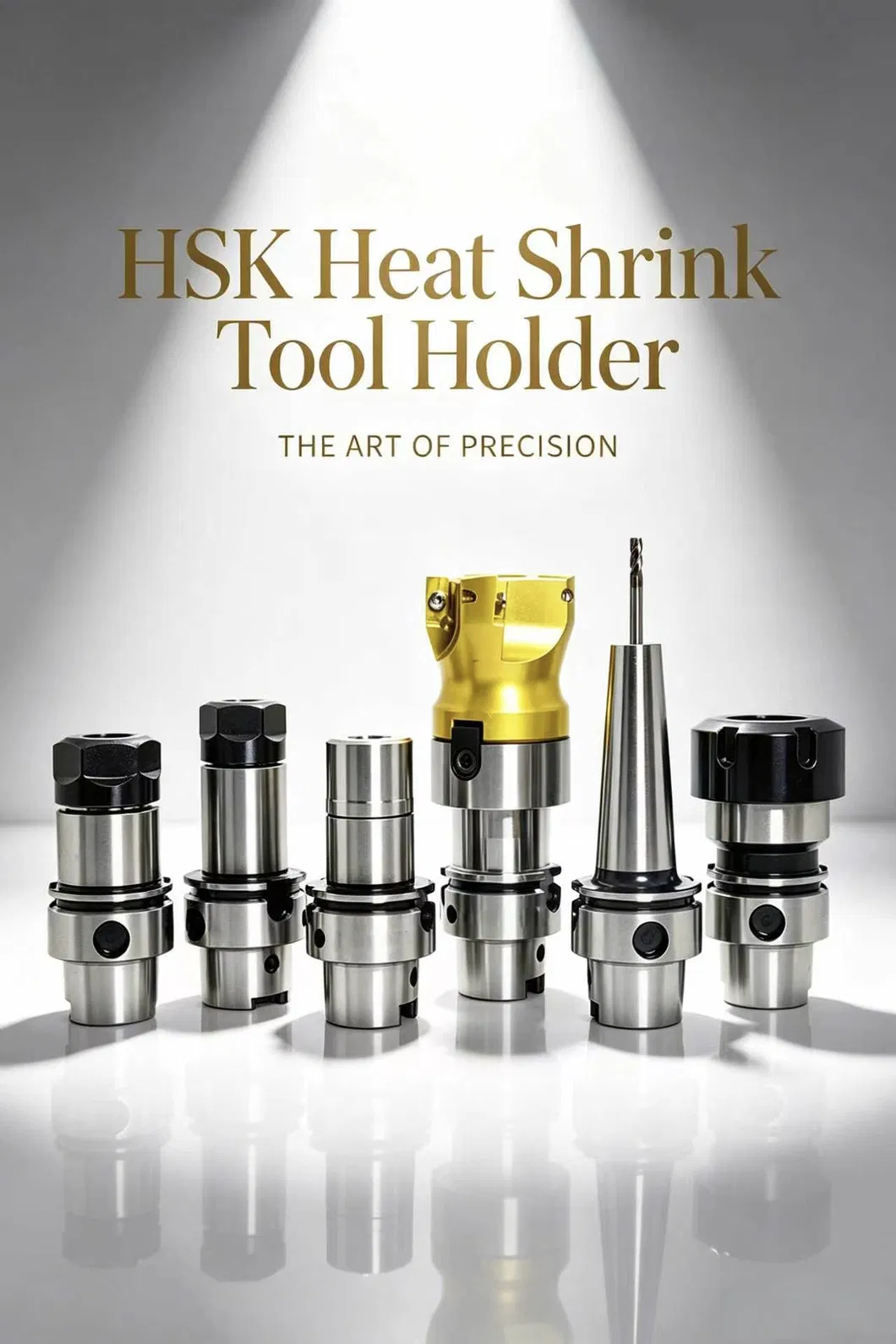 Mandril Collet Durável Hsk63A com Antivibração para Suporte de Ferramenta de Processamento de Metal