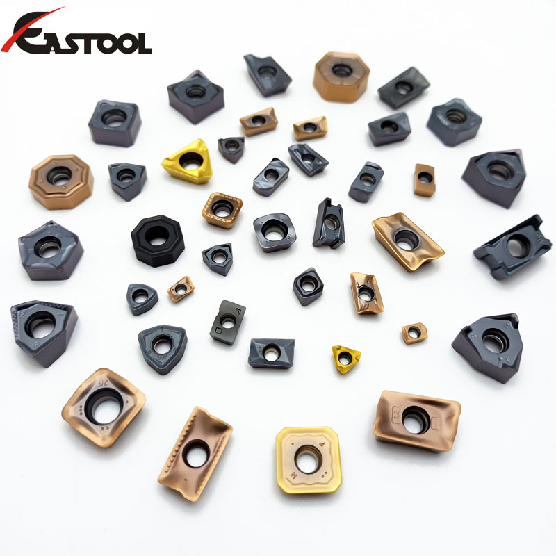 Xnmu070508-mm Inserto de Fresagem Indexável de Carboneto Duplo Lado Negativo Heptagonal Ferramentas de Corte de Metal Rotativas