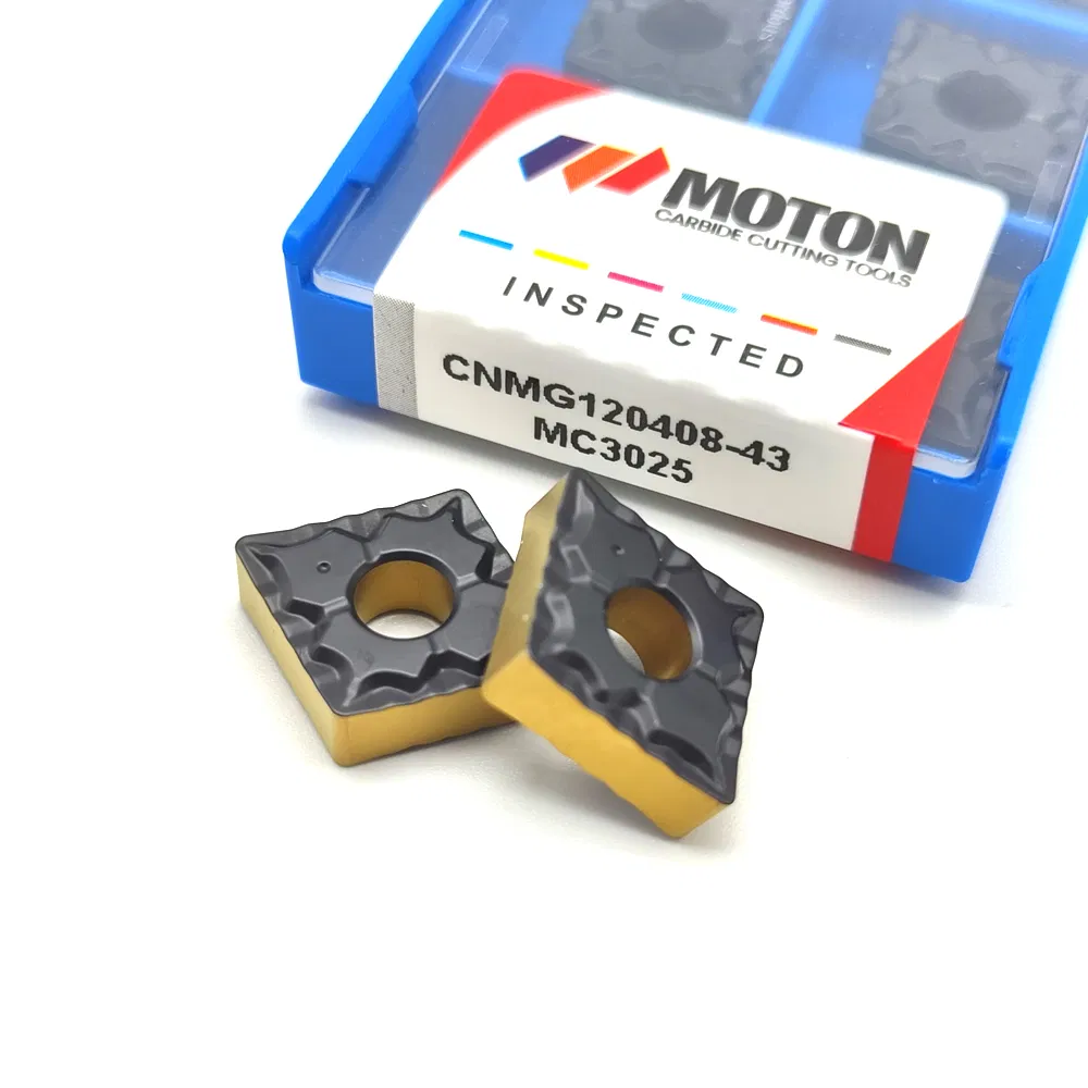 Ferramentas de Torneamento CNC com Cnmg120404 Cnmg120408 Cnmg120412 Inserts Revestidos PVD/CVD Inserts Negativos para Semifinalização