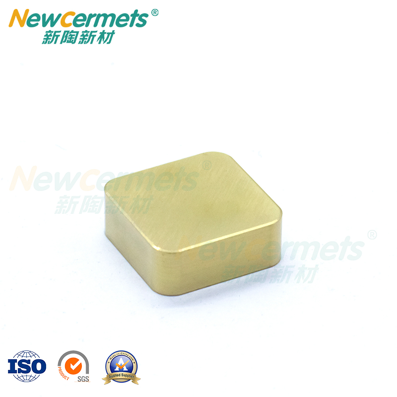 Inserto de Diamante 80 Grau Negativo Cerâmico com Bigodes para Torneamento