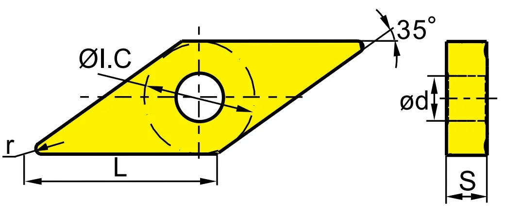 Inserts de Tungstênio Carbureto Negativo da Série Vnmg de Alta Qualidade para Usinagem de Metais