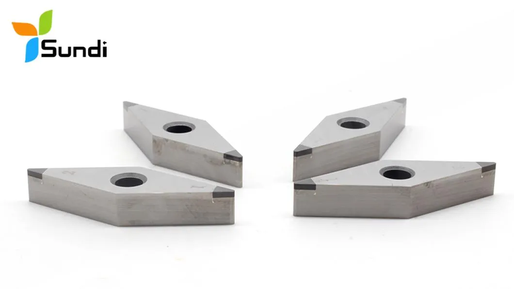 Insertos de Torneamento PCD CBN de Alta Qualidade Diâmetro 9.525mm E6 Ângulo de Alívio Negativo para Corte Contínuo