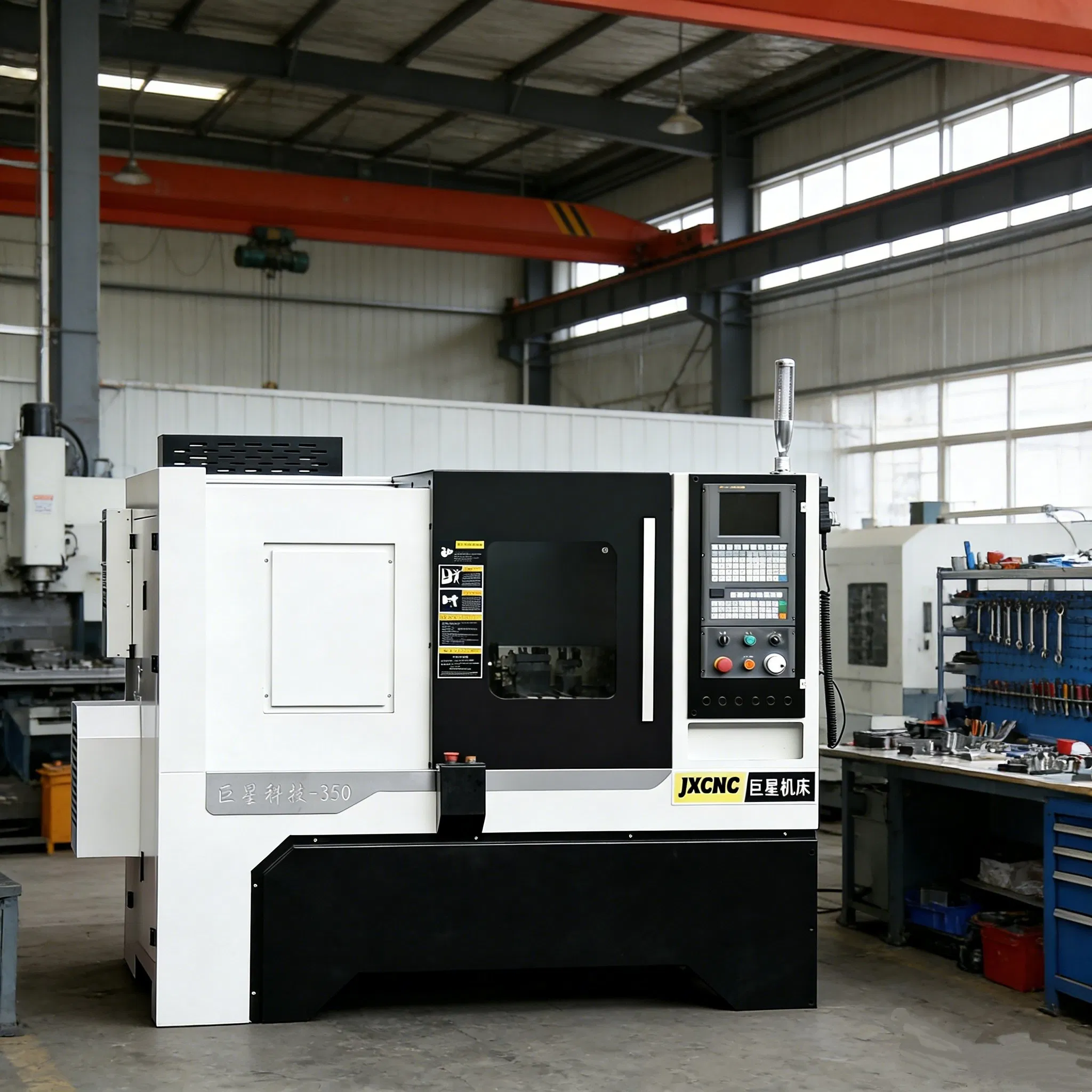 Máquina de Torneamento CNC GSK Alta Precisão Função de Fresagem Opcional