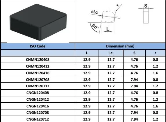 Cngn120400 de Inserto CBN Sólido, Inserto PCBN para Ferramenta de Corte de Metal