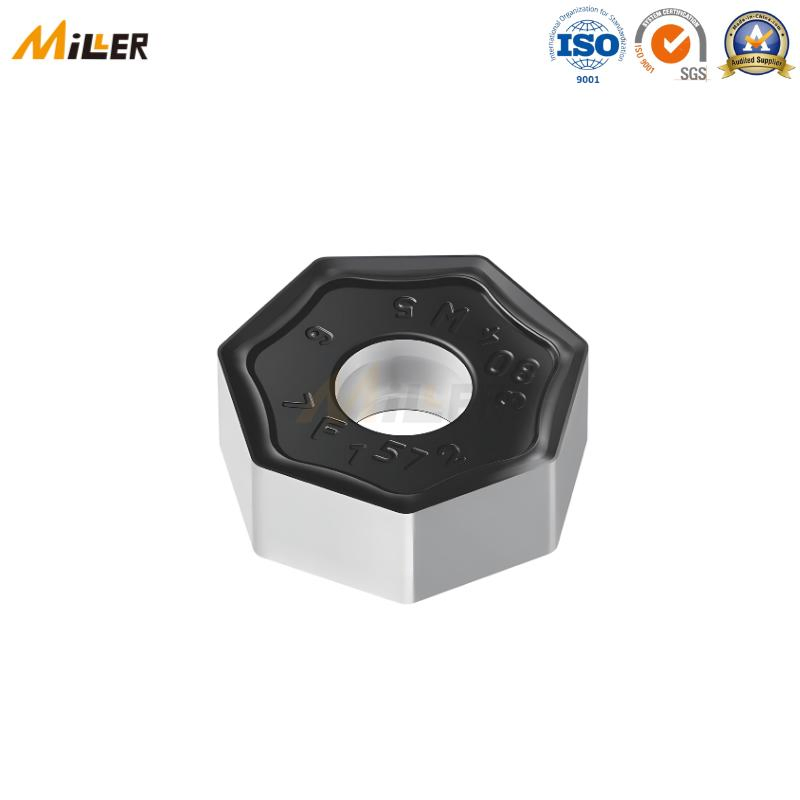 Faca de Corte de Fresagem Indexável de Carboneto de Tungstênio Negativa Hexagonal Rotativa CNC Xnmu070508 com Alta Resistência ao Desgaste