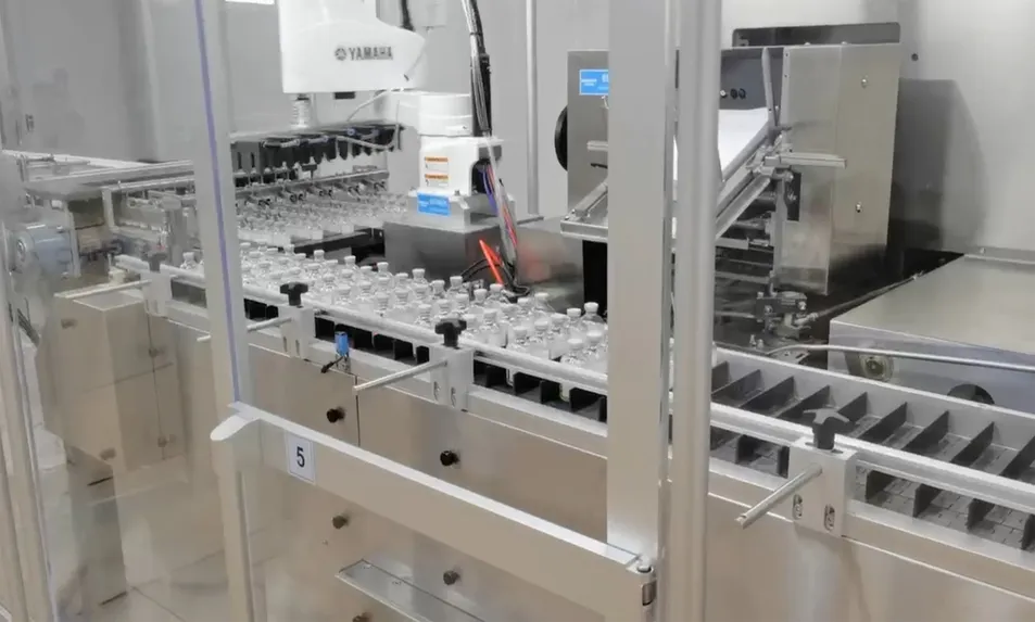 Sistema Automático de Encartonamento Eficiente para Soluções de Caixas Farmacêuticas