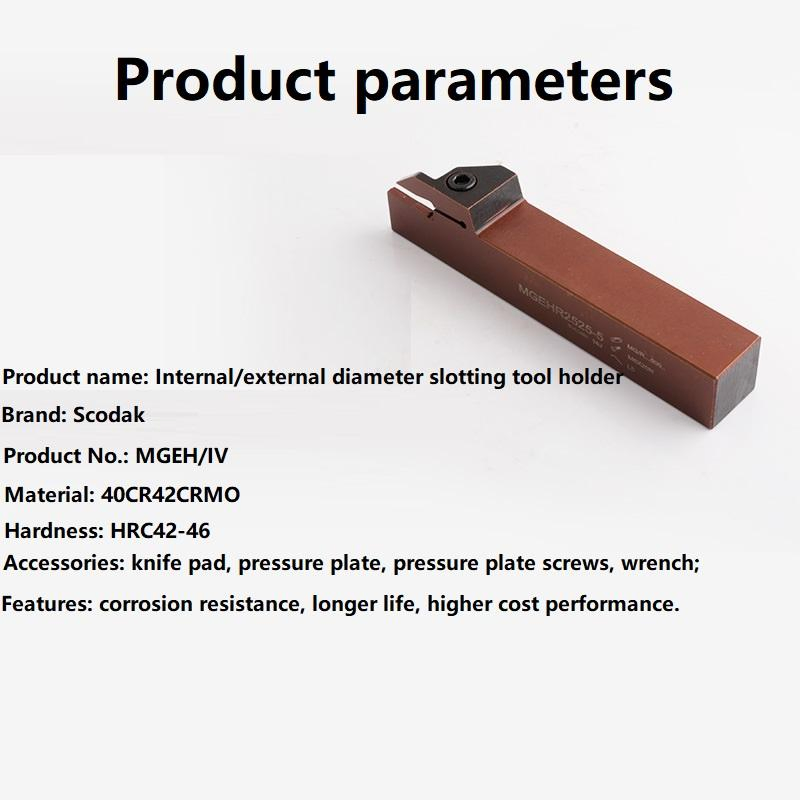 Ferramenta de Corte CNC Antivibração Interna e Externa Scodak, Peças de Máquina, Inserções de Metal, Pontas de Carbeto, Suporte de Ferramenta para Torno