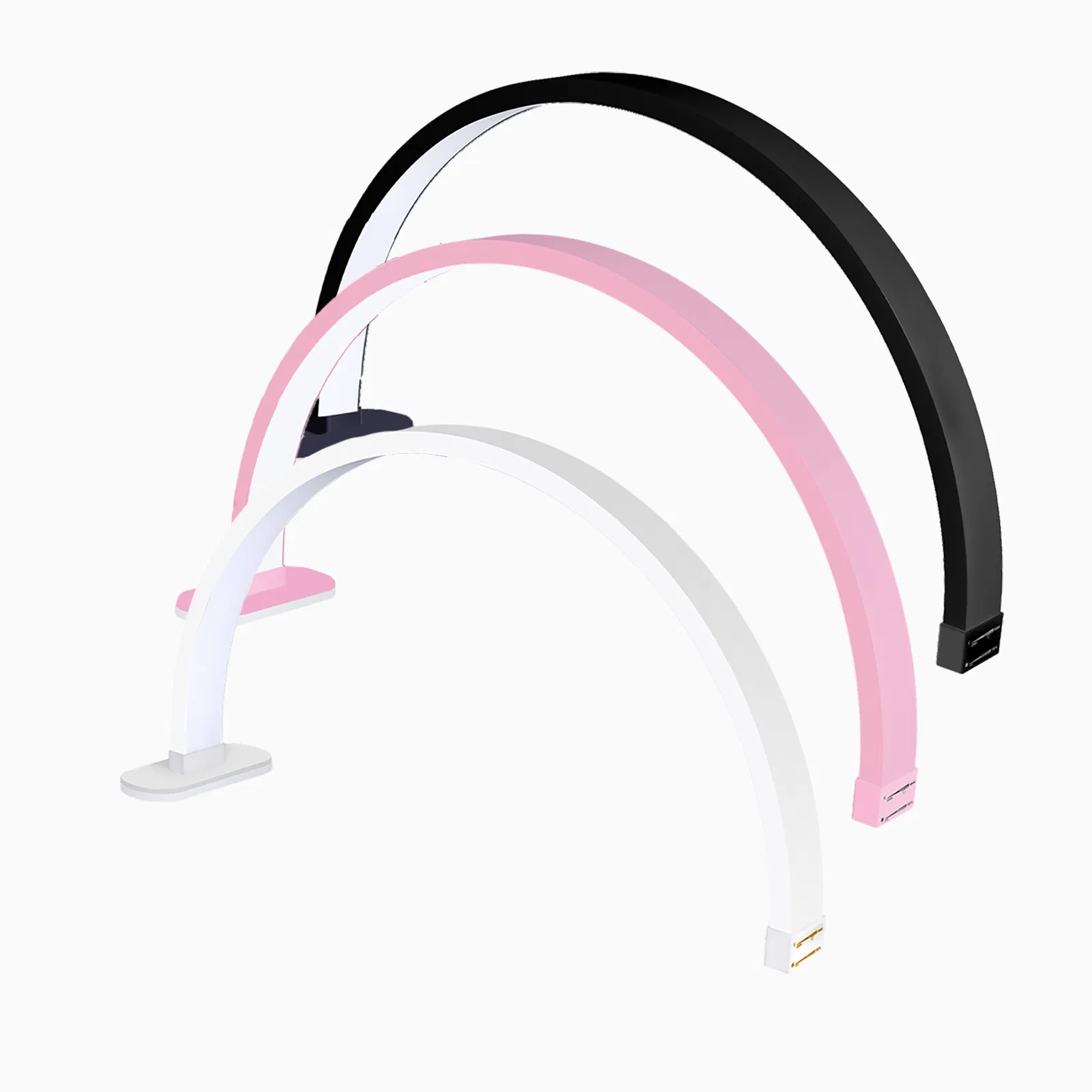 30lnch Half Moon LED UV Nail Light Table Lamp Portable Eyelash Lamp Desk Light for Nail Art Salon Tech, Eyelash, Reading