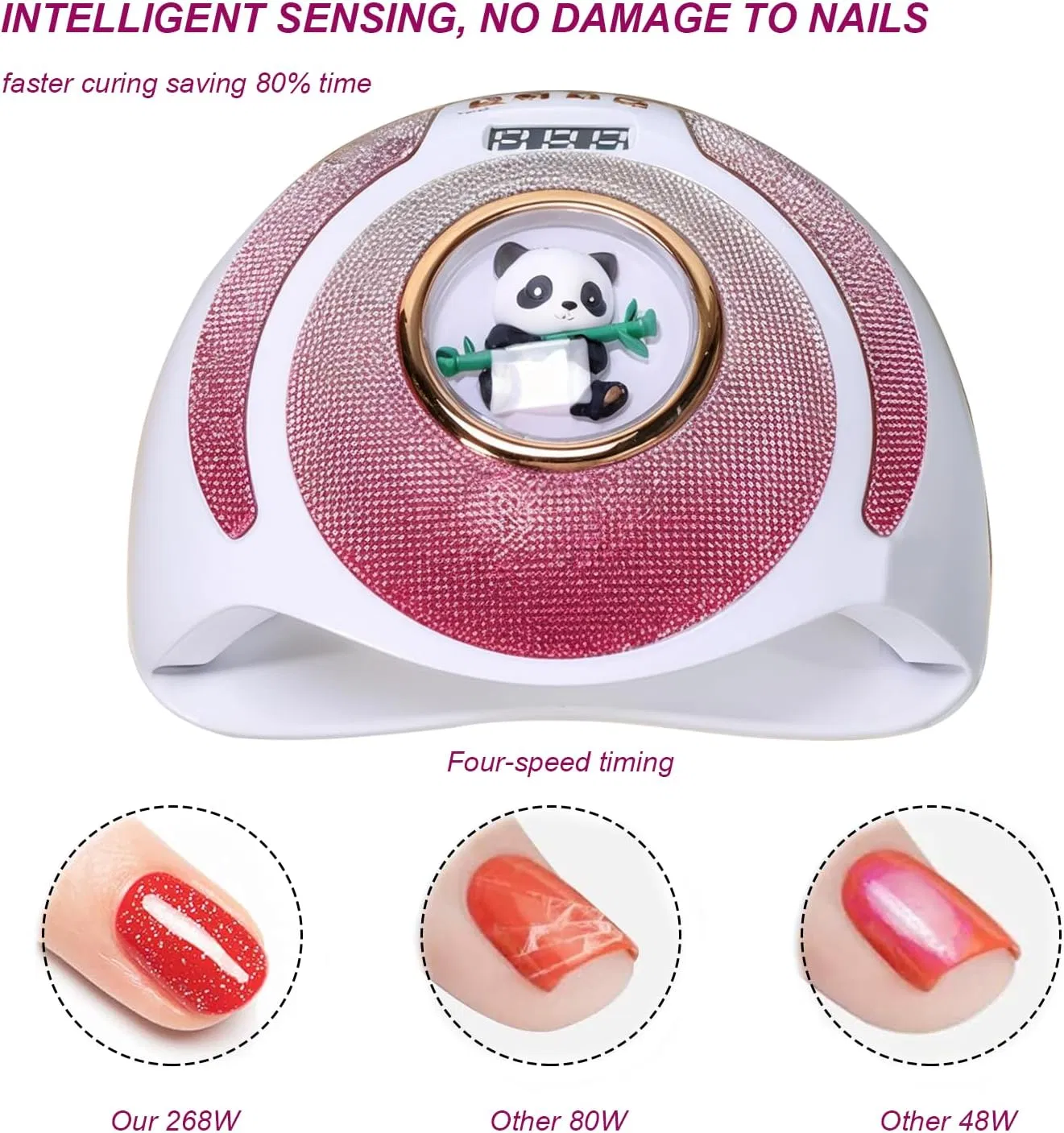 268W Nails Dryer UV LED Nail Lamp for Gel Polish 57PCS Beads