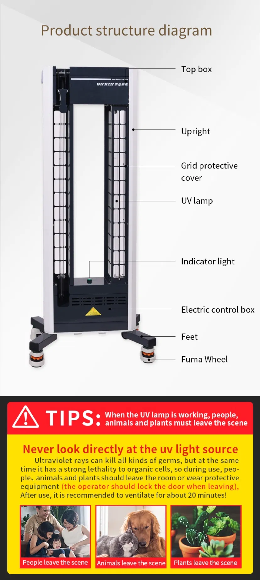 UV Sterilization Lamp Detail 3