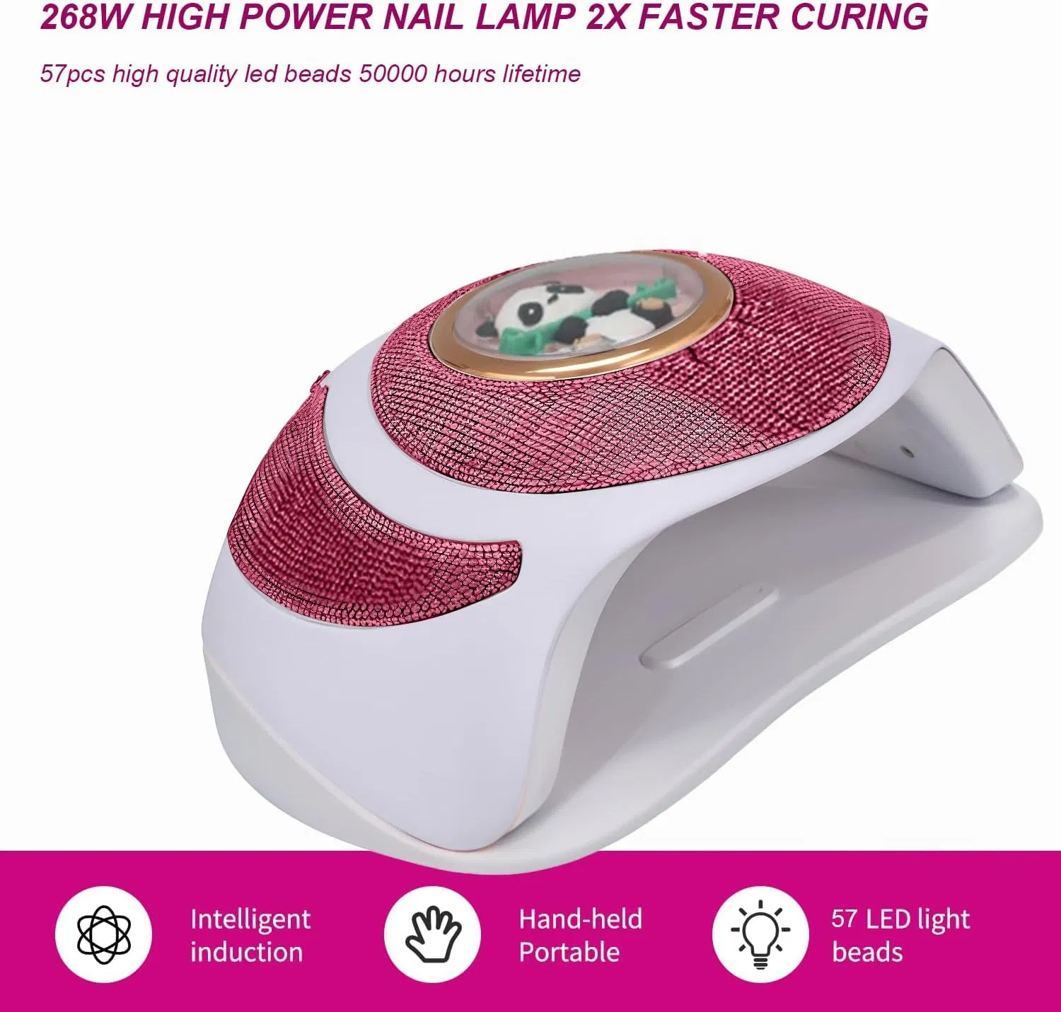 268W Nails Dryer UV LED Nail Lamp for Gel Polish 57PCS Beads