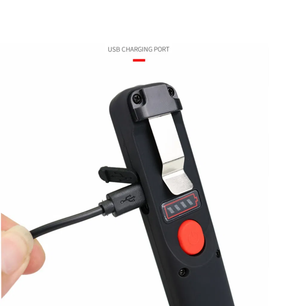 Outdoor Portable Emergency LED Lighting for Working Handheld USB Rechargeable with UV Portable Inspection Work Spot Lamp COB LED Work Light